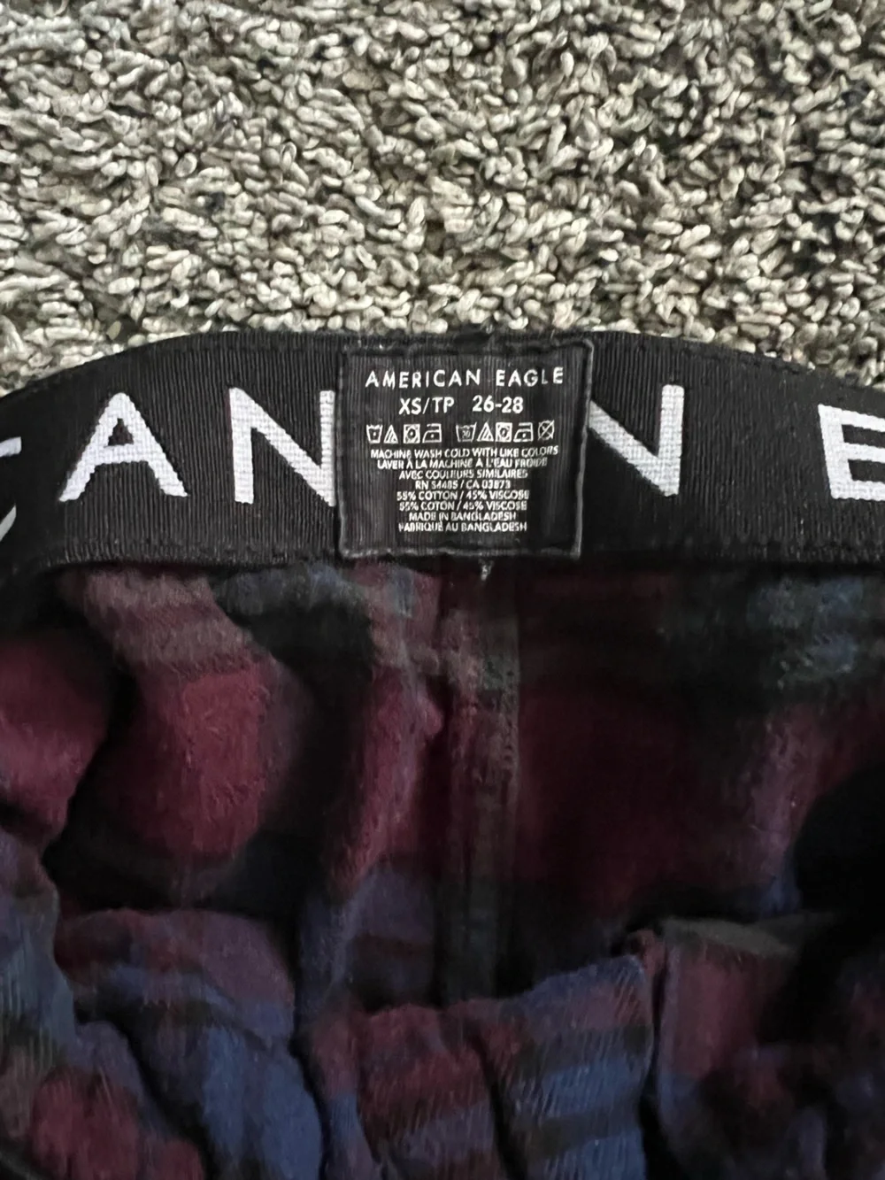 American Eagle Outfitters Plaid Boxers With Pockets